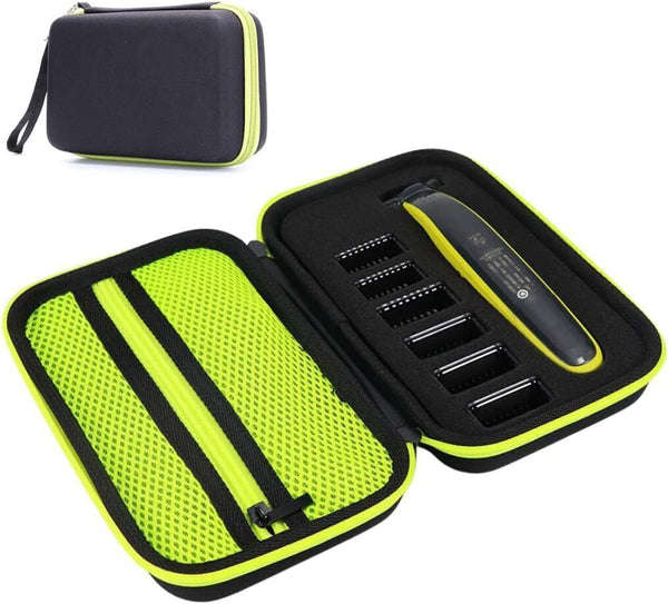Portable case for Philips One Blade QP2520,QP2530,QP2620,QP2630 Black/green