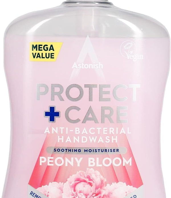 Astonish 600ml Peony Bloom Handwash - Floral Scent, Gentle Clean