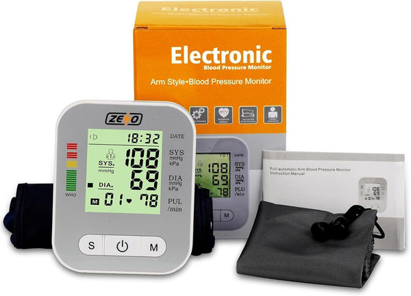 ZENO Blood Pressure Monitor - Accurate Upper Arm BP Machine for Home Use