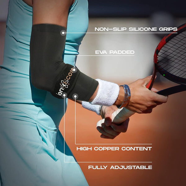 Ionocore Elbow Bandage - Tennis Arm Support for Men & Women, Small