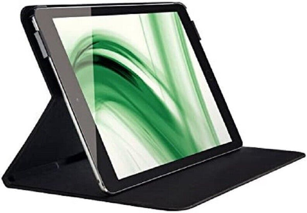 Case Cover for iPad Air 2 Leitz Style Slim Folio Soft Brushed Metal Finish Black