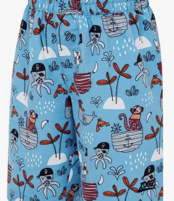 Zoggs Boy's Pirate Watershorts Swim Trunks - UK 6Y - 23