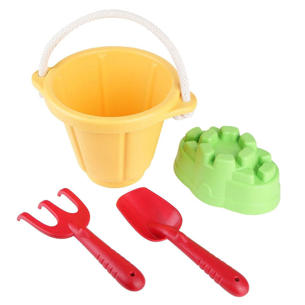 4pcs/set Kids Beach Sand Play Toys Bucket Shovel Pretend- Random Colours DMG BOX