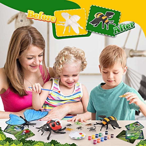 Tragik Paint Your Own Toy Bugs Ages 2-10 Easter & Educational Craft Kit