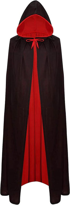 Halloween Vampire Reversible Hooded Witch Cloak Capes Unisex for Adult Kids