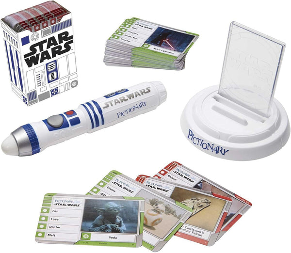 Mattel Pictionary Air Star Wars Drawing Game R2-D2 Clues HHM48