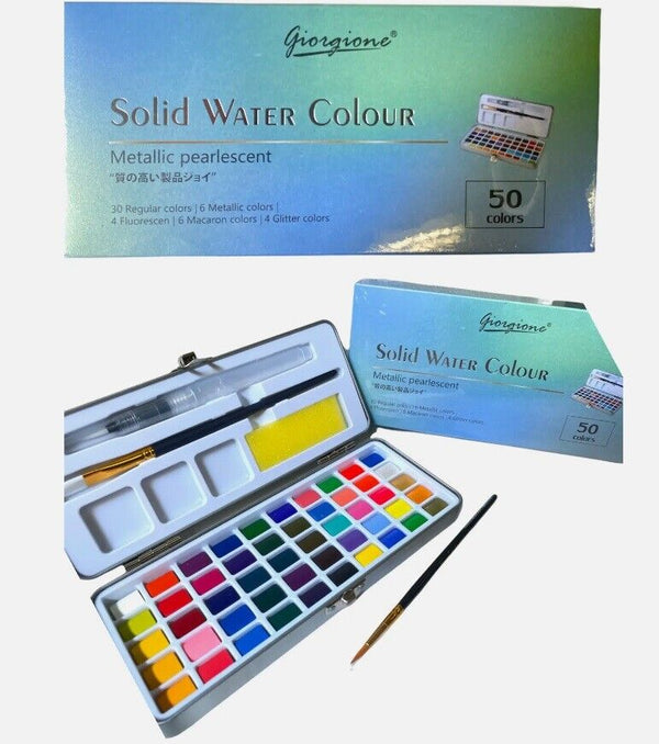 Giorgione Solid Water Colour metallic Pearlescent 50 Colour travelset