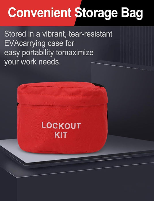 Electrical Circuit Breaker Lockout Tagout Kit, Industrial Compliance Padlock Set