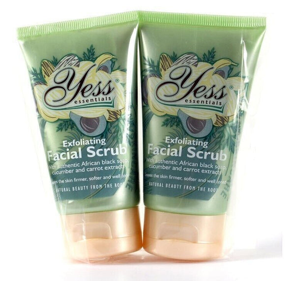 Yess Essentials Exfoliating Facial Scrub 75ml - Pack of 2, Gentle Exfoliation