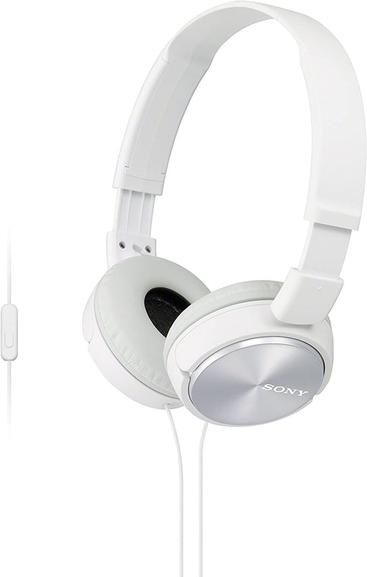 Sony MDR-ZX310APW Foldable Lightweight Headphones - White