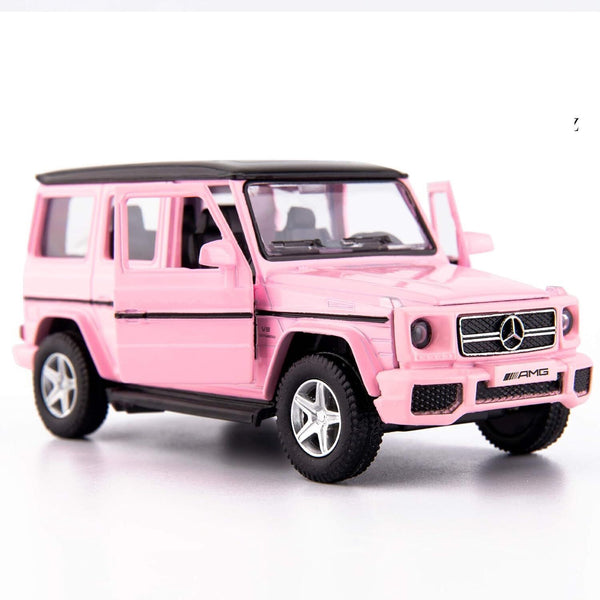 1/36 Mercedes-Benz G63 Diecast Toy Car - Pink Model, Zinc Alloy Toy Car for Kids