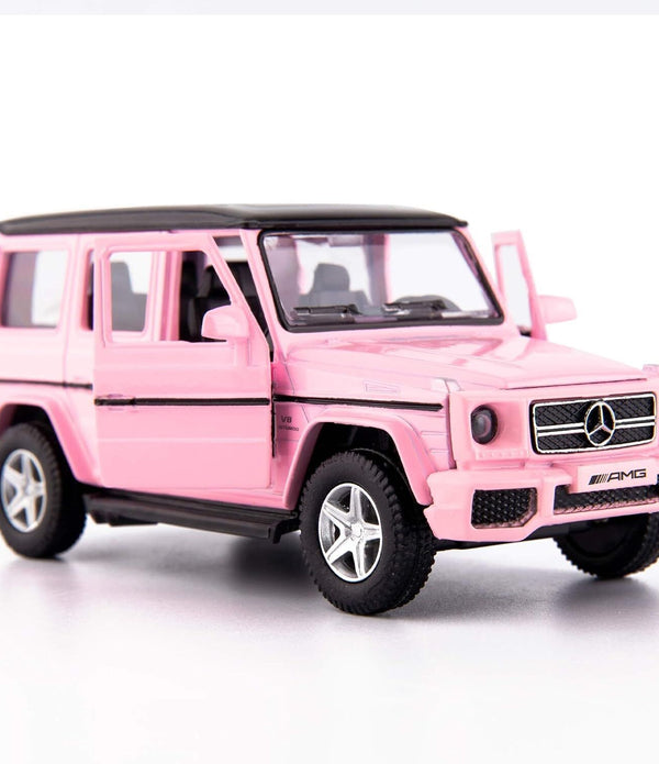 1/36 Mercedes-Benz G63 Diecast Toy Car - Pink Model, Zinc Alloy Toy Car for Kids