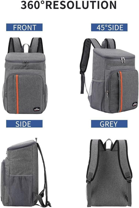 Skexiod Insulated Cooler Backpack 18L  Waterproof Lunch Bag