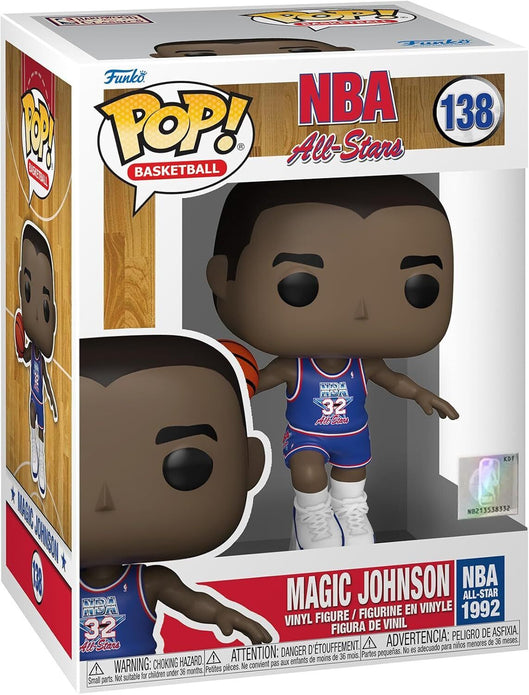 FUNKO POP 138 N B A All Star Magic Johnson 1992 - **DAMAGED BOX**