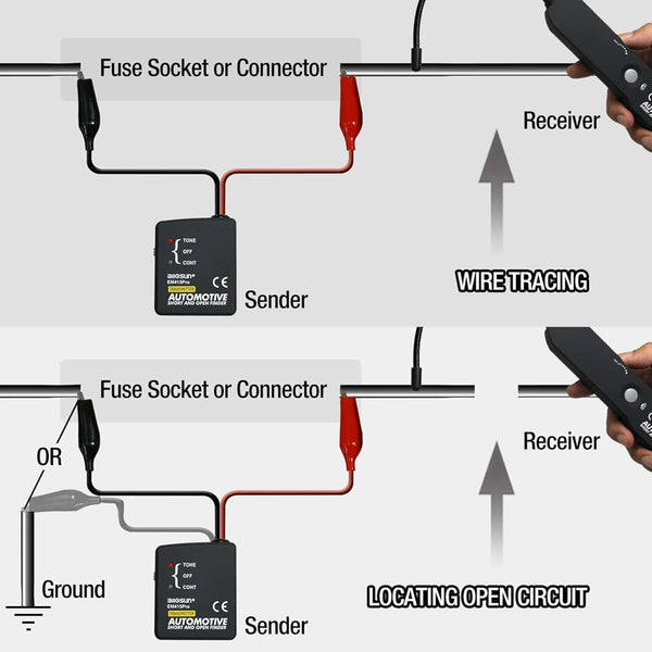 Automotive Short and Open Circuit Tester Wire Tracker Finder