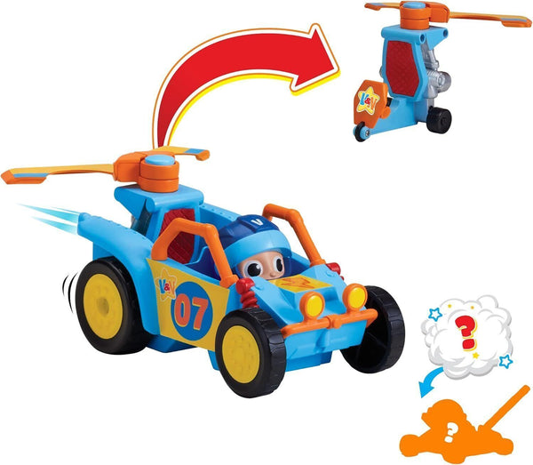 BANDAI Vlad & Niki Crazy Fun Vehicle - Dunebuggy with Racer Vlad - Push Along