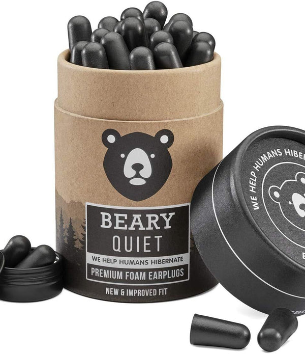 Beary Quiet Foam Ear Plugs for Sleeping and Noise Cancelling, 30 Pairs