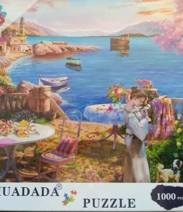 Puzzle 1000 Pieces, Family Skill Game, Relaxation Lake Scene for Adults