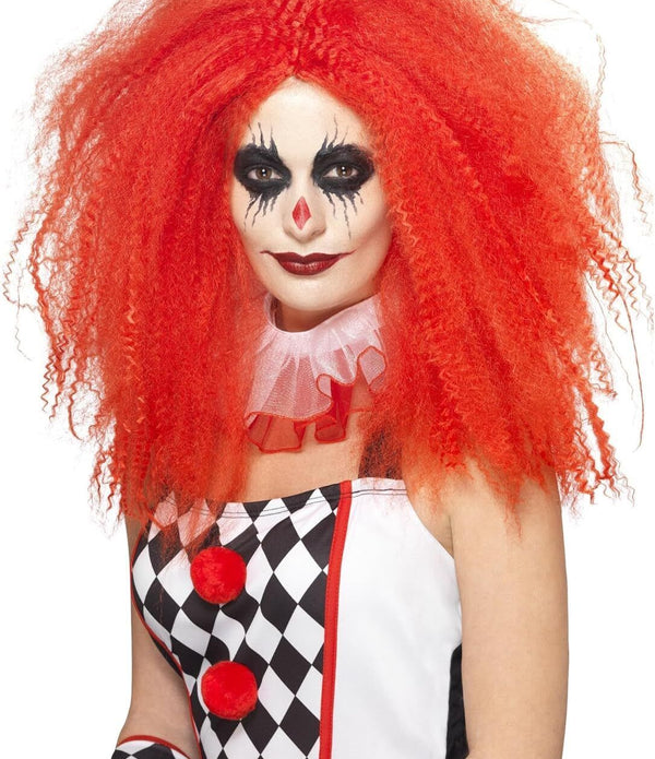 Smiffys 44741 Crimped Clown Wig - One Size, Colorful Costume Accessory