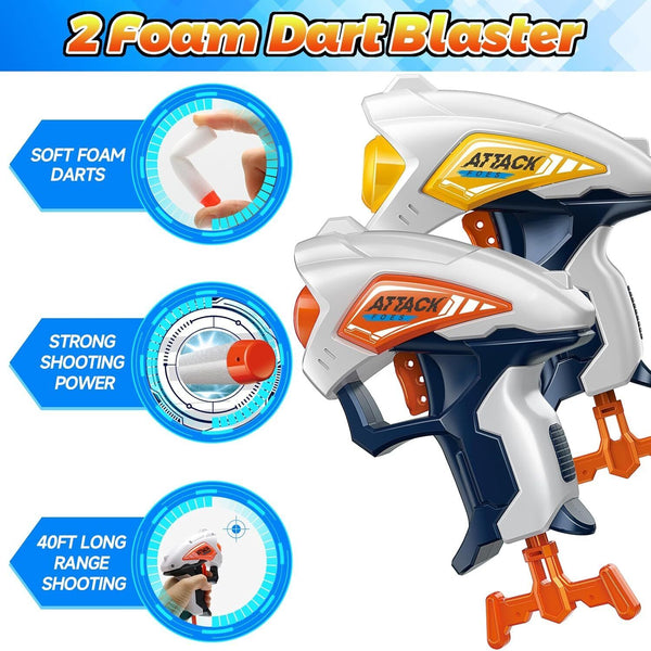 Toy Gun and Accessories with Foam Darts Compatible with Nerf Guns