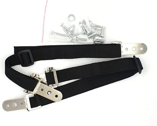 Baby Safety Metal TV Straps, DD Furniture Anti-Tip Straps Heavy Duty