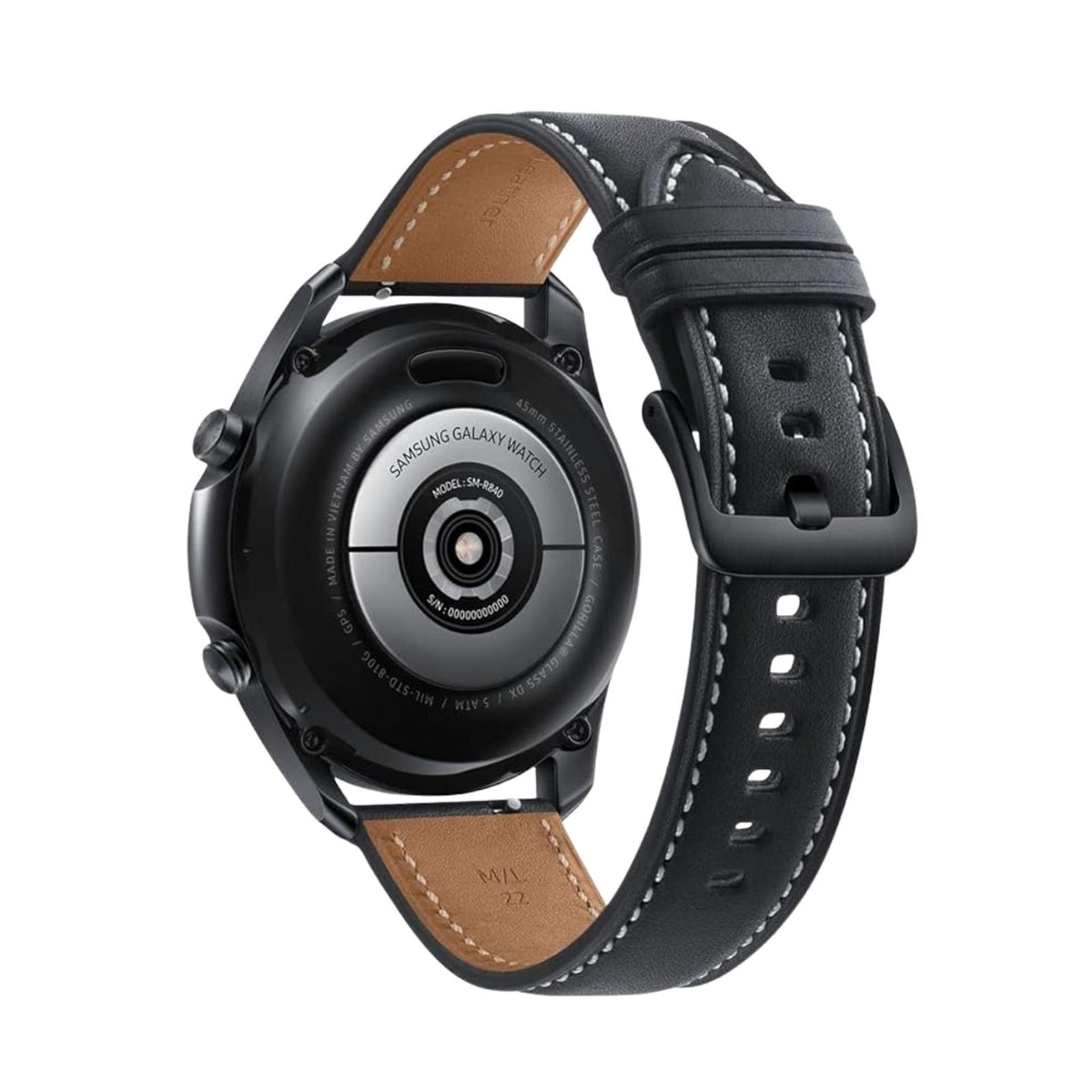 Samsung Galaxy Watch 3 (Cellular, 45mm) Mystic Black Stainless Steel Case + Stra