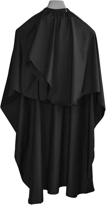 TONGTLETECH Hairdressing Gown  Black Waterproof Salon Cape for Unisex Styling