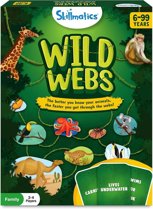 Skillmatics Wild Webs Family Board Game  Interactive Fun for All Ages