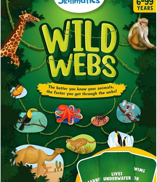 Skillmatics Wild Webs Family Board Game  Interactive Fun for All Ages