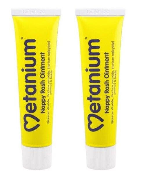 2 PACK Metanium Nappy Rash Ointment 30g - Exp 04/25