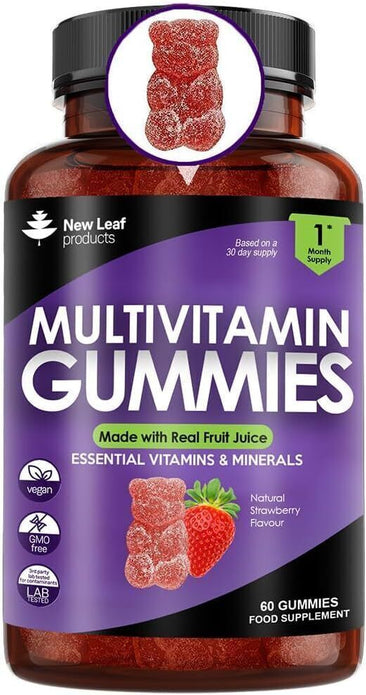 New Leaf Multivitamin For Adults 60 Gummies Daily Health Supplement