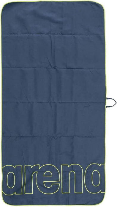 Arena Smart Plus Gym Towel Navy Lime 100x50cm