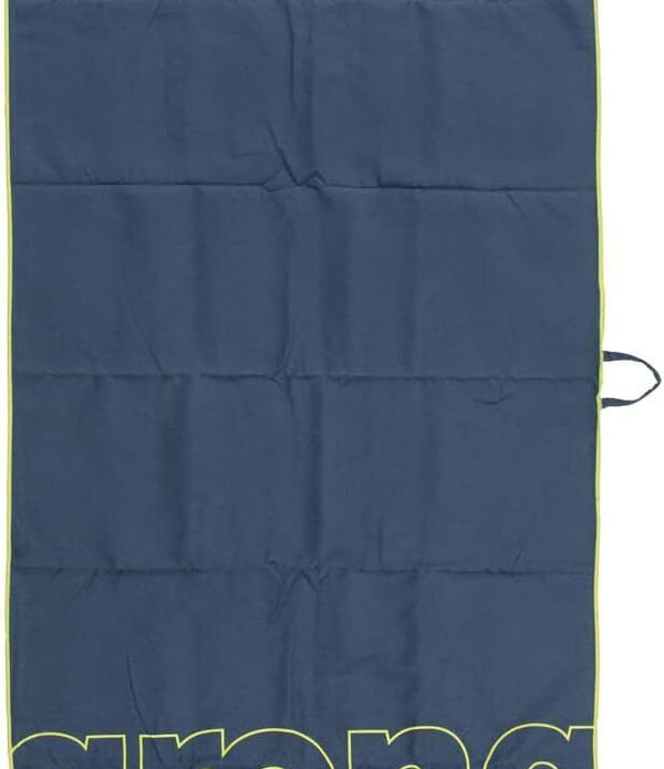 Arena Smart Plus Gym Towel Navy Lime 100x50cm