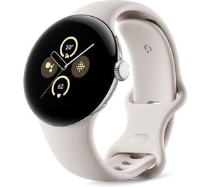 Google Pixel Watch 2 Wifi With Google Assistant - Silver, Porcelain Strap G4Tsl
