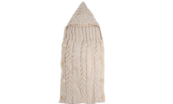 Cuqoo Newborn Thermal Swaddling Cotton Rich Baby Blanket, Cream