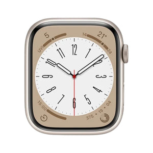 Apple Watch Series 8 (GPS, 41mm) Starlight Aluminium Case + Starlight Strap