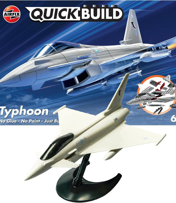 Airfix J6002 Quick Build Eurofighter Typhoon Model Kit  Detailed Aircraft