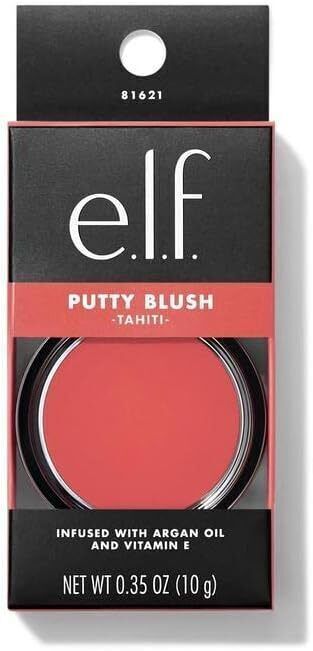 E.l.f. Putty Blush, Creamy & Ultra Pigmented, Argan Oil & Vitamin E   Tahiti