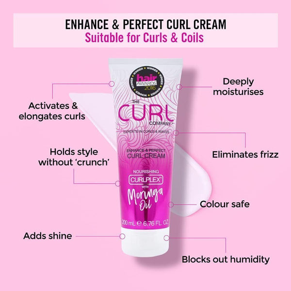 The Curl Company Styling Enhance & Cream  200ml, 2 Pack