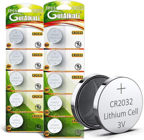 GutAlkaLi CR2032 3V Lithium Battery Bulk Purchase - 20 Pack