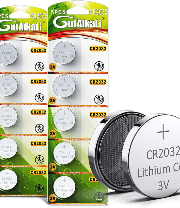 GutAlkaLi CR2032 3V Lithium Battery Bulk Purchase - 20 Pack