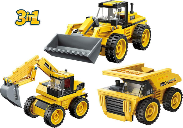 Apostrophe Games 3-in-1 Building Blocks Set (203 Pieces) - Build Loader