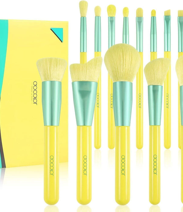 Docolor 13-Piece Makeup Brush Set, Professional Brushes with Gift Box