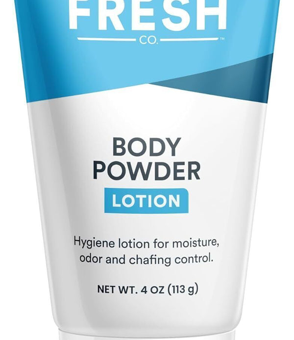 Super Fresh Body Powder Lotion by SweatBlock - Talc Free, Anti-Chafing, 4 fl oz.