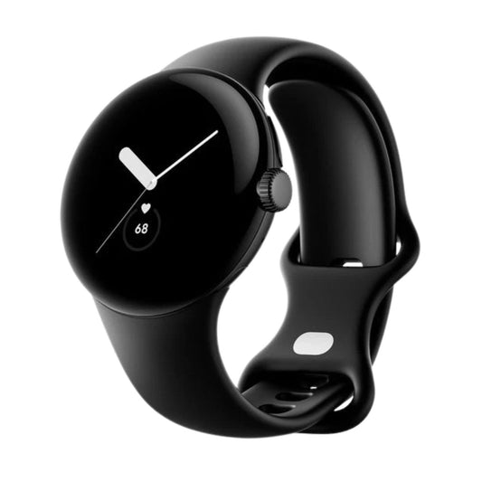 Google Pixel Watch 1 (Lte, 41mm) Obsidian Stainless Steel Case + Black Strap