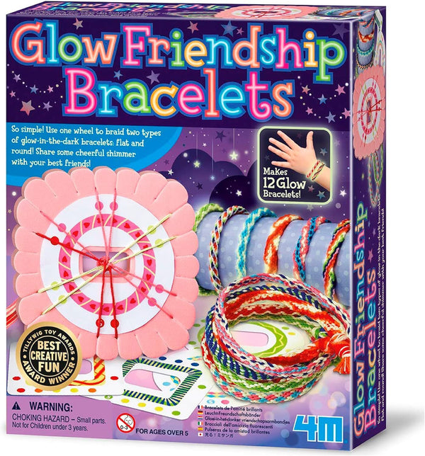 4M Glow in The Dark Friendship Bracelet Making Kit, DIY Bracelet - *BOX DAMAGED*