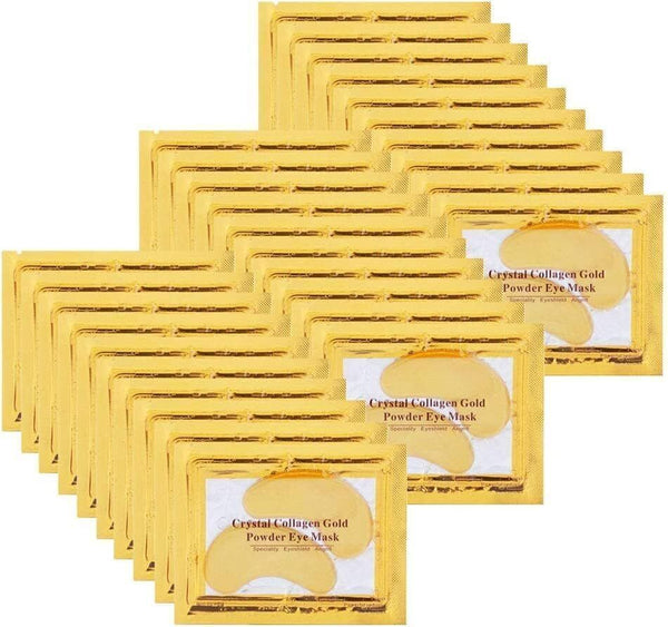 Sunallwell 30 Pairs 24K Gold Under Eye Treatment Masks, Hydrating & Anti-Aging