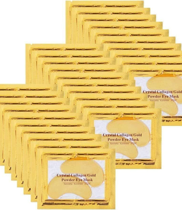 Sunallwell 30 Pairs 24K Gold Under Eye Treatment Masks, Hydrating & Anti-Aging