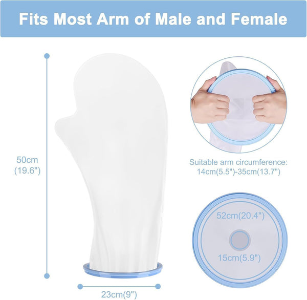 Waterproof Cast Protector Covers & Dressing - Clear Reusable Shower Bath Cover