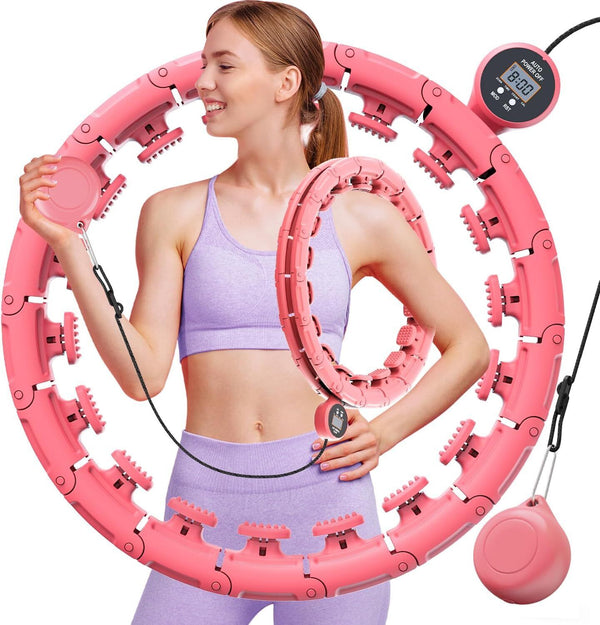 28 Knots Massage Weighted Hula Hoop Smart Hoola Thin Waist Fitness Weight Loss